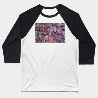 Heuchera 'Obsidian' oil painting effect Baseball T-Shirt